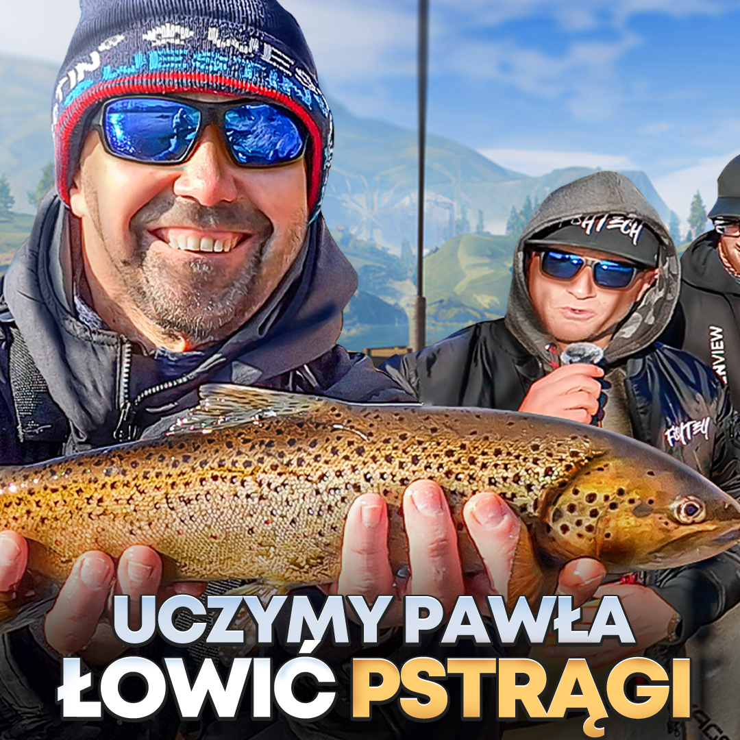 Uczymy Pawła Kabata łowić w Dunajcu! Karpiarz i sumiarz na pstrągach