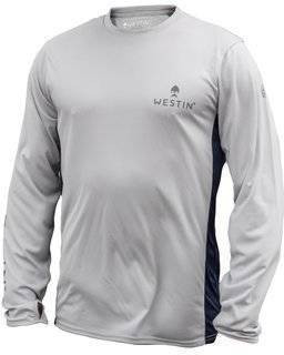 Westin Pro UPF Long Sleeve Grey/Navy Blue XL - koszulka wędkarska