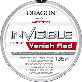 Dragon Invisible Vanish Red Momoi 0.08mm 6.0kg - plecionka wędkarska