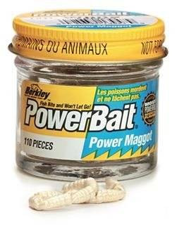 Sztuczny biały robak Berkley PowerBait Maggot White
