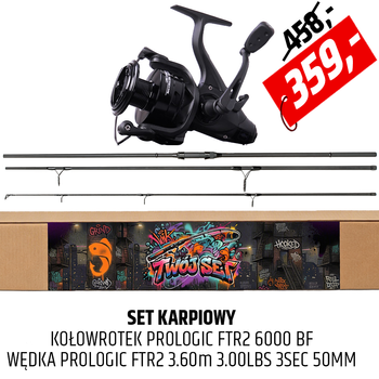 Zestaw karpiowy Prologic wędka FTR2 z kołowrotkiem FTR2 B