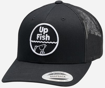 Czapka UP Fish Retro Trucker Cap - BLACK WHITE