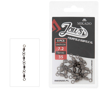 Krętlik Jaws Fourfold Swivels