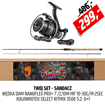 Zestaw Twój Set - Sandacz - wędka z kołowrotkiem