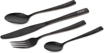 Zestaw sztućców w woreczku Fox Cookware Black Stainless Cutlery Set