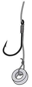 Haczyki Jaxon z przyponem z plecionki Method Feeder 0,12mm