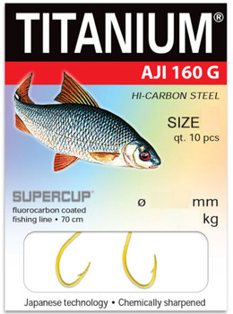 Haczyki z przyponem Titanium Aji 160 Pro Roach