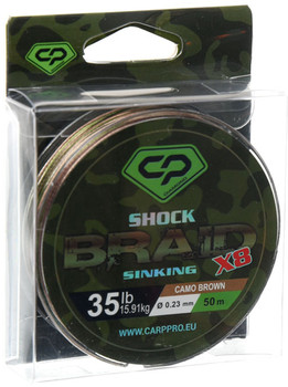 Plecionka Flagman Diamond Shock Braid 0.23mm 35kg 50m Camo Brown