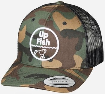 Czapka UP Fish Retro Trucker Cap - CAMO WHITE