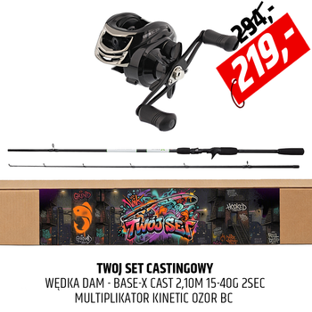 Twój Set Castingowy - DAM Base-X Cast z kołowrotkiem Kinetic OZOR BC