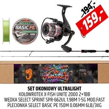 Zestaw startowy na okonia Ultralight