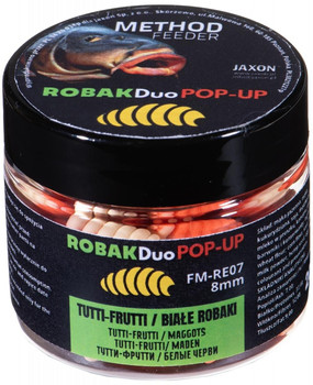 Dwukolorowe przynęty Jaxon Robak Duo Pop UP