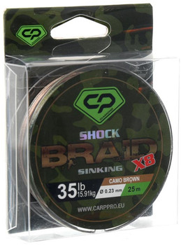 Plecionka Flagman Diamond Shock Braid 0.23mm 35kg 25m Camo Brown