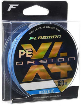 Plecionka Flagman Braid Orbion Pe X-4 0.10mm 10kg 150m Ocean Blue