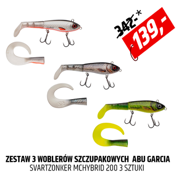 Zestaw Woblerów szczupakowych Abu Garcia Svartzonker Mchybrid