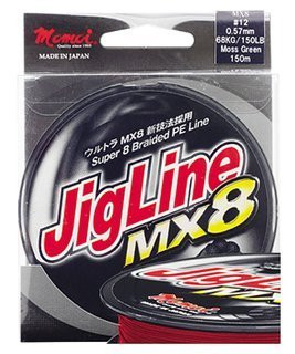 Momoi JigLine MX8 0.20mm 13kg 150m czerwona - plecionka spinningowa