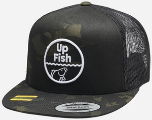 Czapka UP Fish Multicam Trucker Mesh Cap - BLACK WHITE