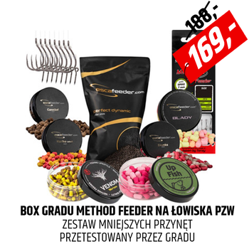 Zestaw przynęt method feeder Box Gradu PZW Killer