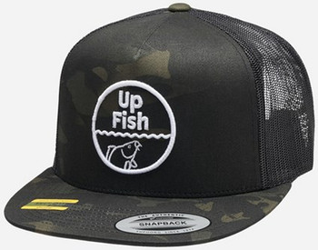 Czapka UP Fish Multicam Trucker Mesh Cap - BLACK WHITE