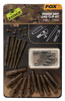 Zestaw Fox Edges Camo Power Grip Lead Clip Kit