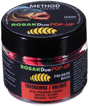 Dwukolorowe przynęty Jaxon Robak Duo Pop UP