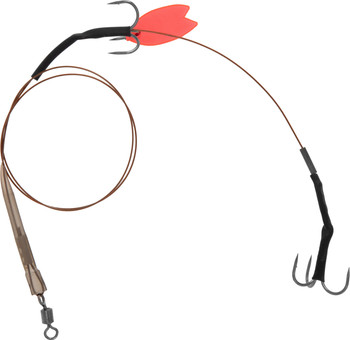System szczupakowy Mikado Twin Treble Deadbait Trace