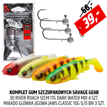 Zestaw gum szczupakowych z główkami BOX RIVER