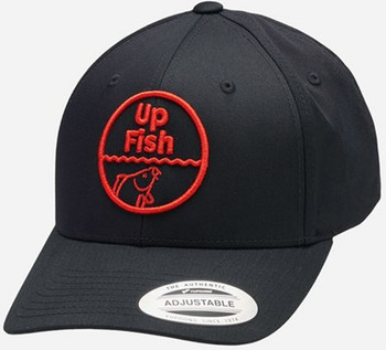 Czapka UP Fish Curved Classic Snapback - BLACK RED